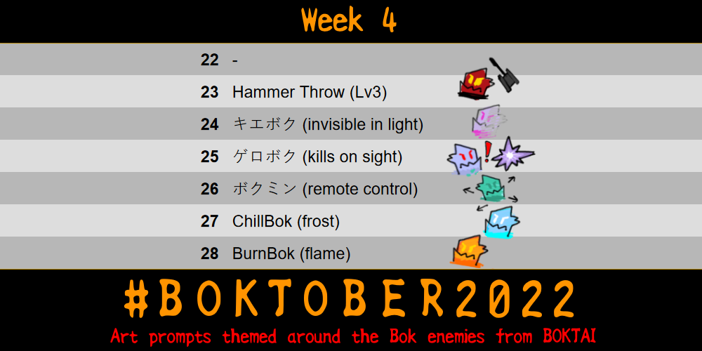 boktober 2022 prompts